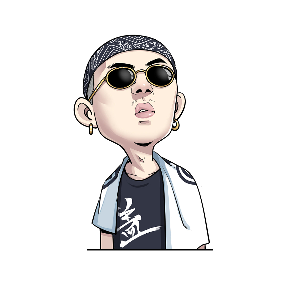 中国有嘻哈偶像练习生明星头像设计