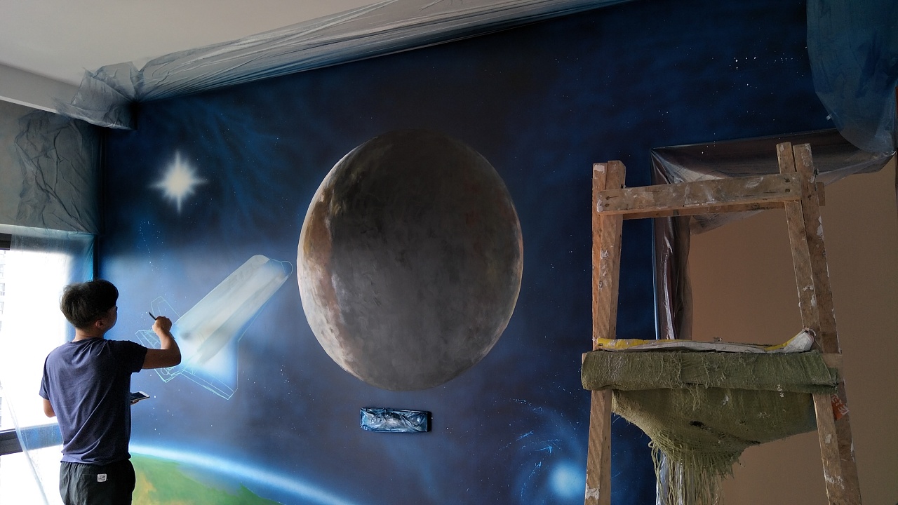 3d墙绘,3d墙画,成都墙绘,成都彩绘,成都壁画