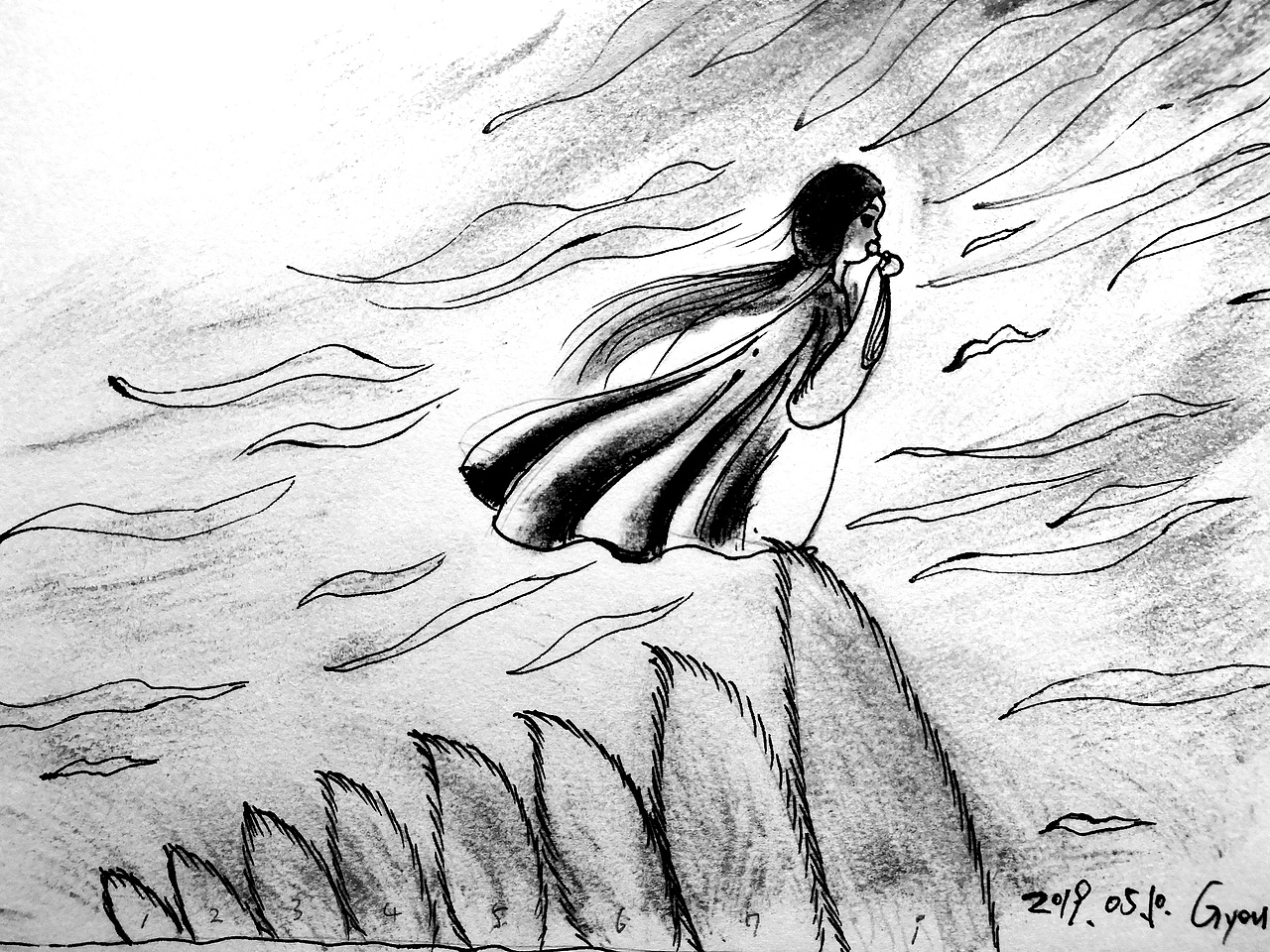 风吹|插画|儿童插画|公主爱橙ctyou_原创作品-站酷zcool