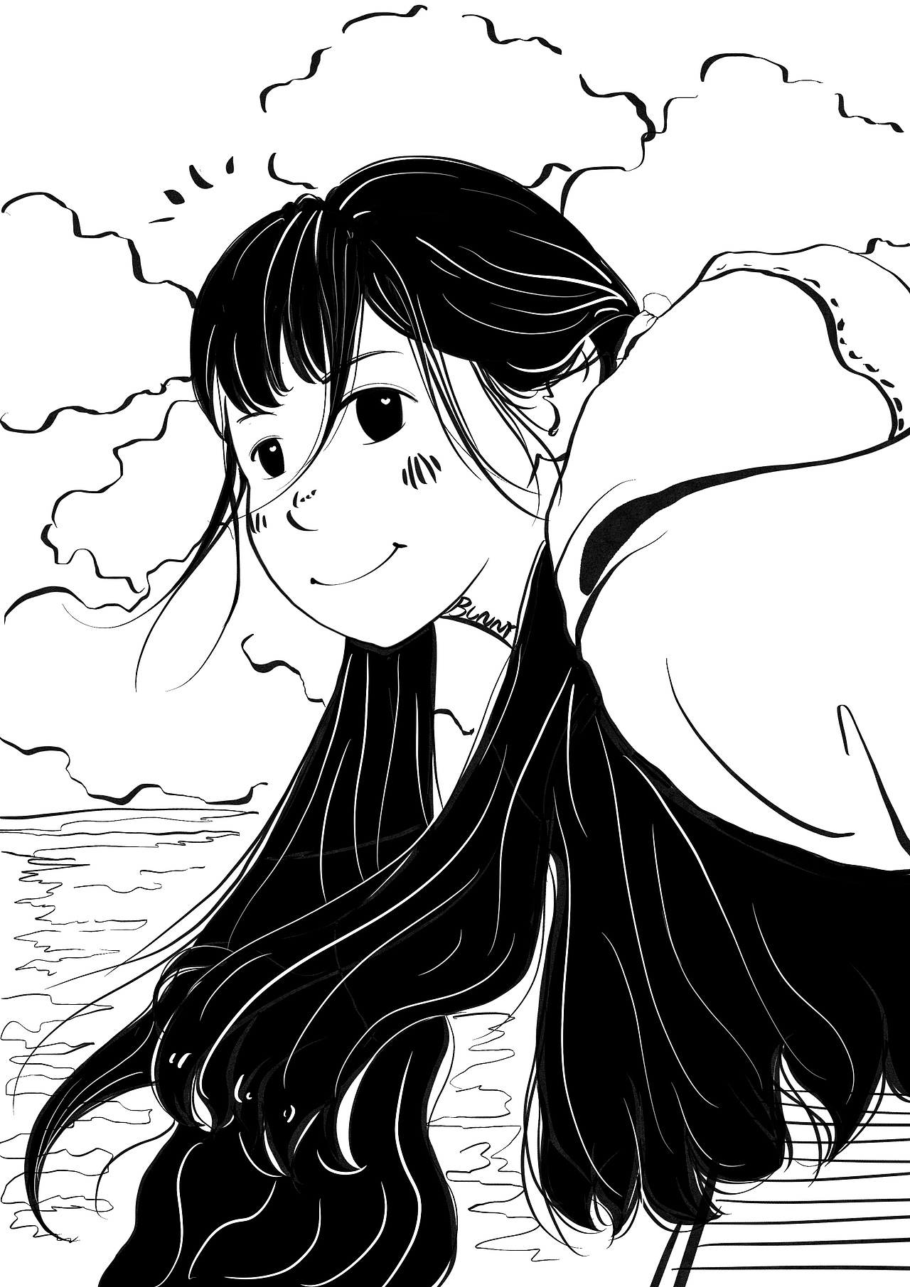 一些黑白小插画