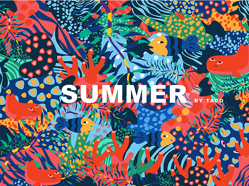 躁动的夏天（图ZMTYwMjM5ODI0） - 商业插画 - 站酷设计师圆桃儿原创素材 - 站酷ZCOOL