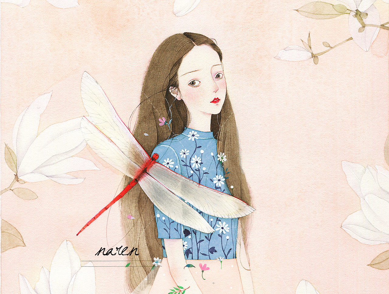 蜻蜓（图ZODU4NTYxNzI=） - 商业插画 - 站酷设计师那仁原创素材 - 站酷ZCOOL