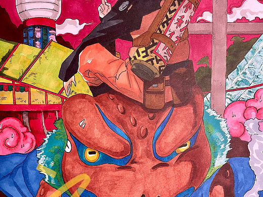 手绘临摹岸本火影和2次创作的火影插画