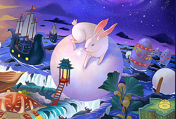 万科24节气案例分享《秋分》喜欢可以点赞👍 ➕好友（图ZMjkxMTg5NTA0） - 商业插画 - 站酷设计师Terryboge原创素材 - 站酷ZCOOL