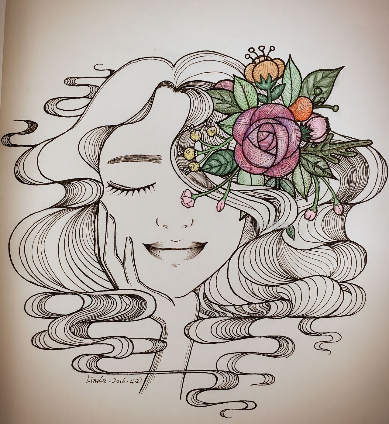 梦中的微笑|插画|商业插画|linda禾希木 - 原创作品 - 站酷 (zcool)