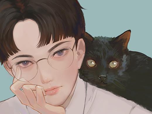 猫（个人主页-ZMzQ0Mzg2OTY=） - 艺术插画 - 站酷设计师Yyokoi原创素材 - 站酷ZCOOL