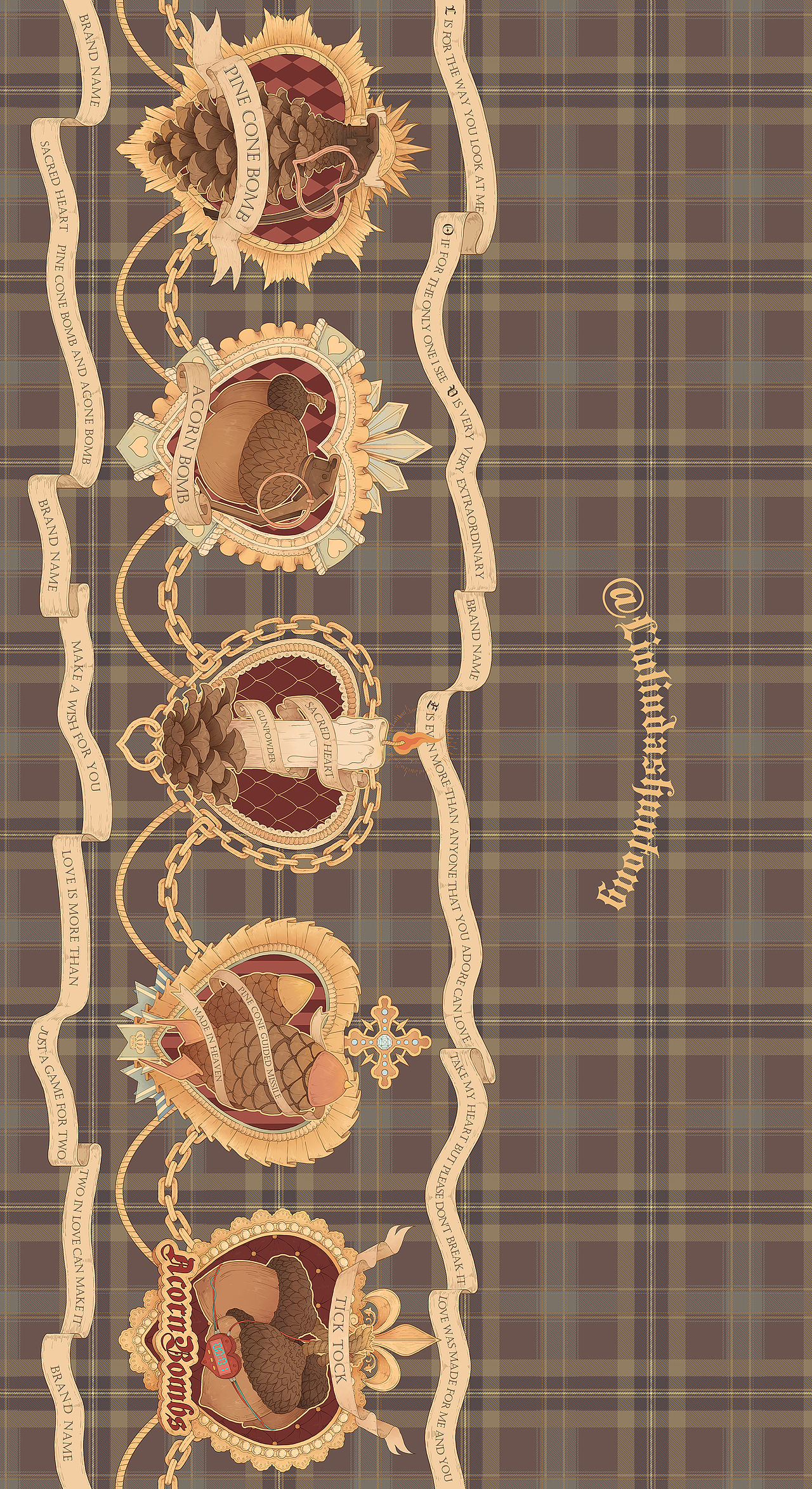 【火药甜心】复古插画/定位循环（图ZMjA3MTY4ODcy） - 商业插画 - 站酷设计师桃伯伯TAOPAIPAI原创素材 - 站酷ZCOOL