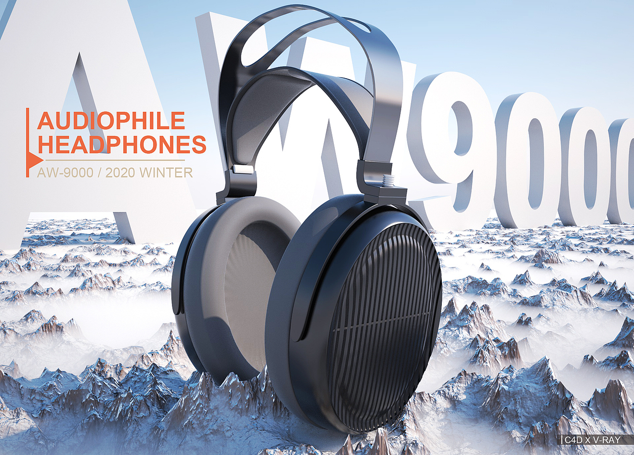 头戴式耳机海报设计