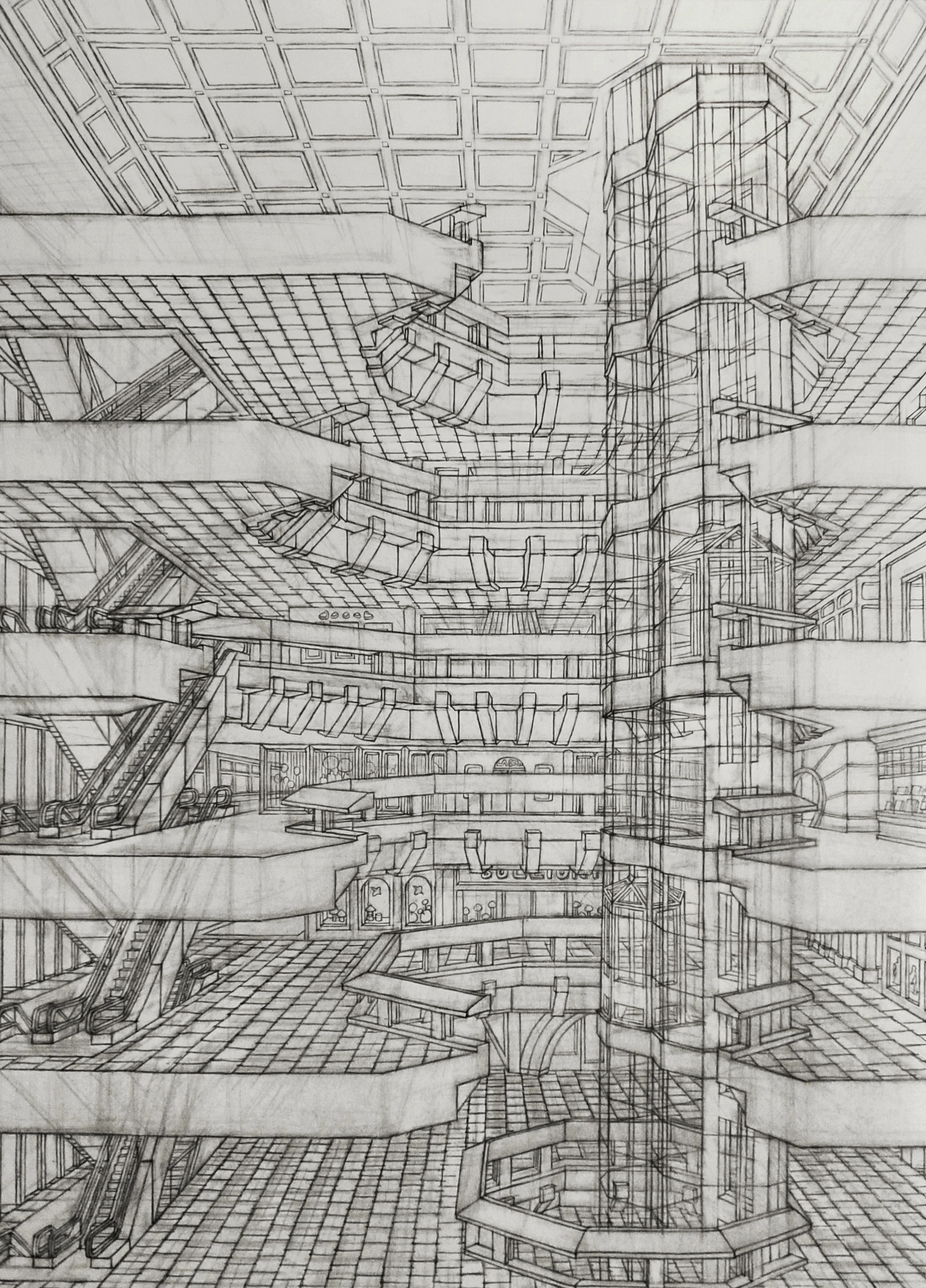 【临摹】建筑场景|空间|建筑设计|桃也逃色 - 临摹作品 - 站酷 (zcool