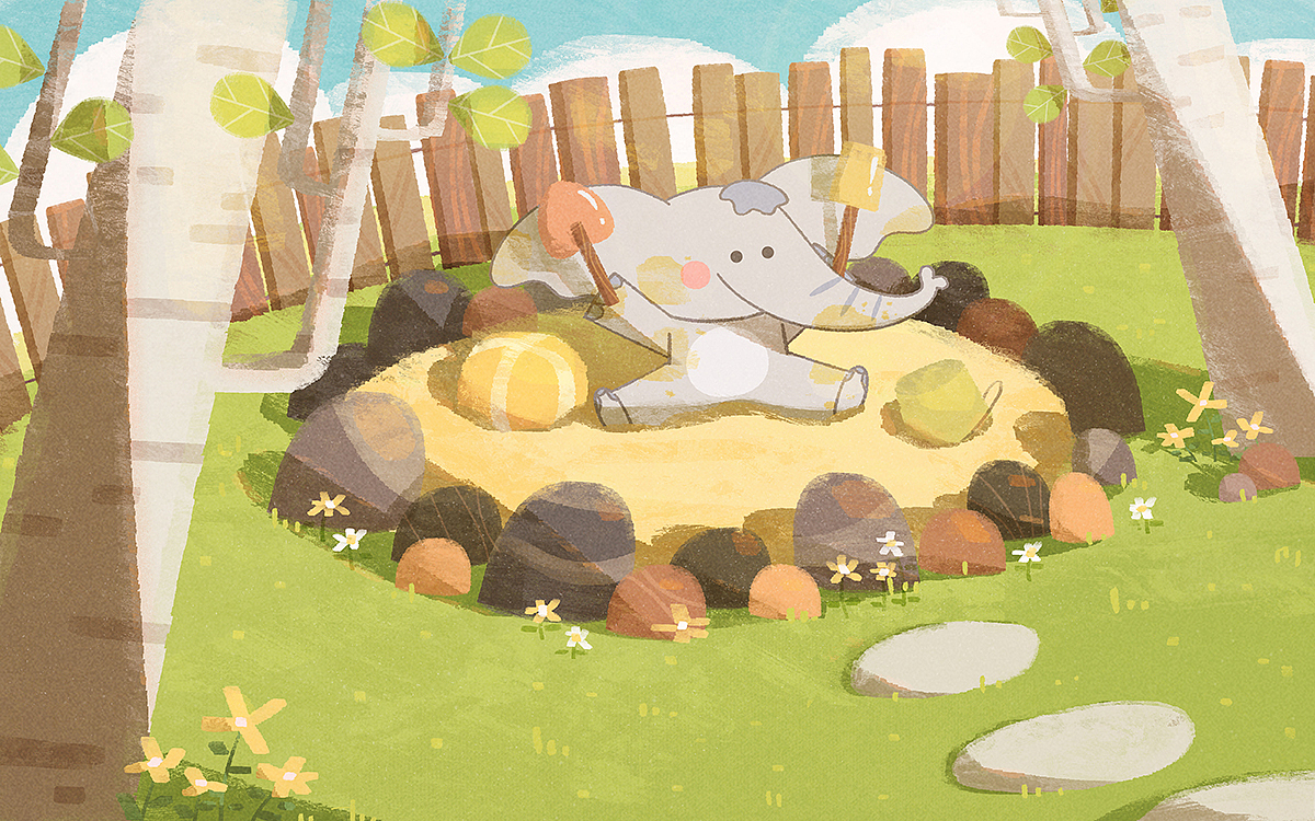 【绘本】小象的幻想岛