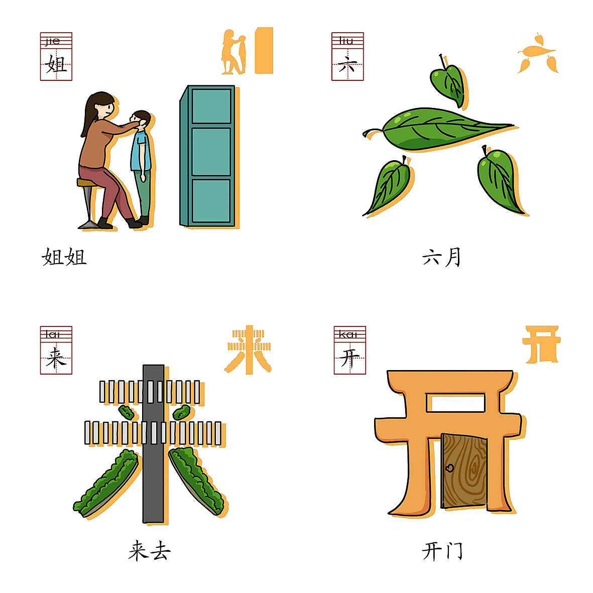 象形文字卡片设计