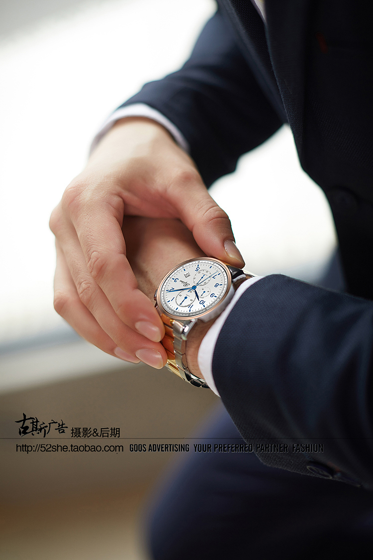 淘宝图片摄影拍照精修商业珠宝手表广告修片男士手表