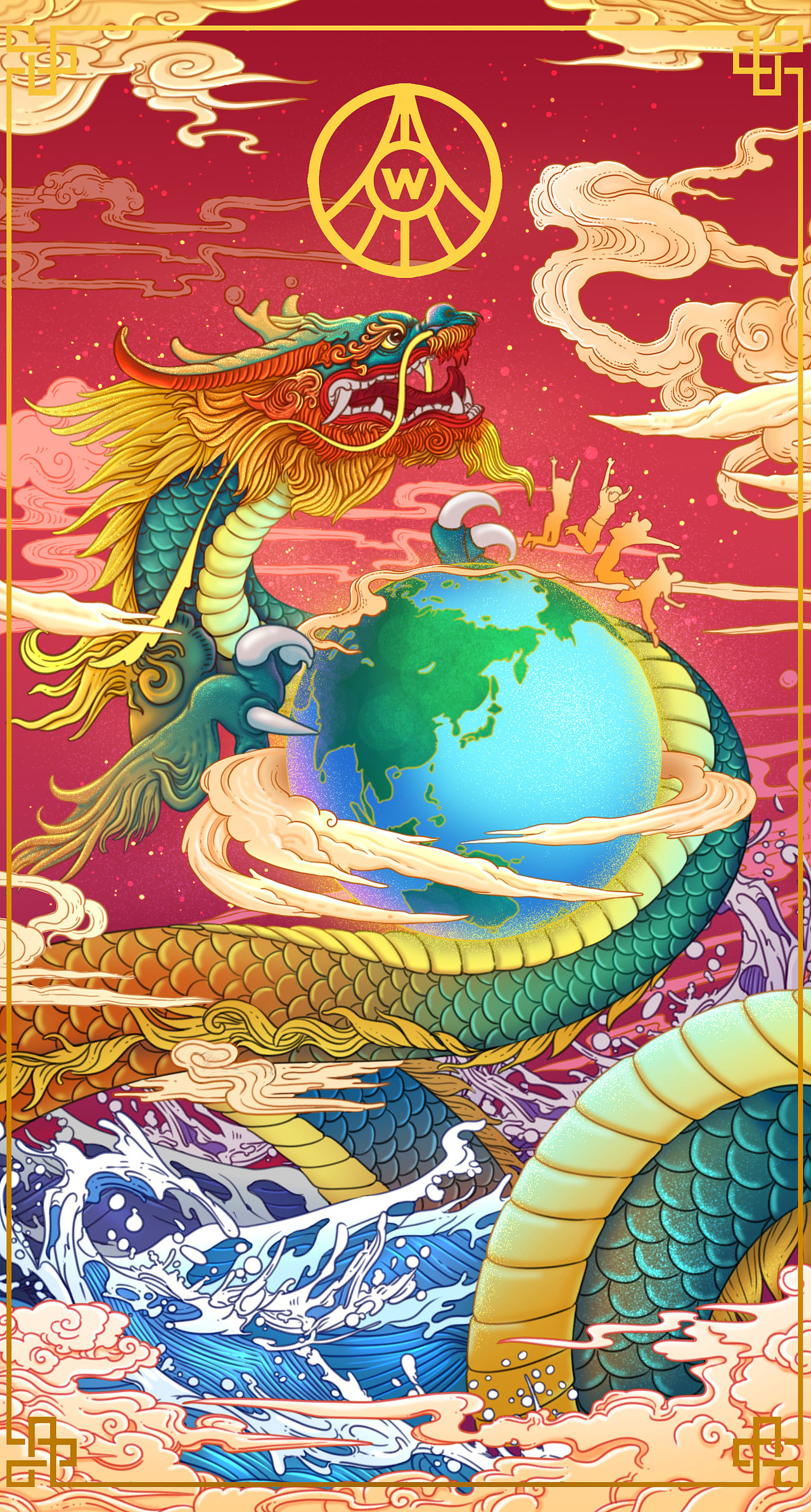 一带一路（五粮液酒）（图ZMTc3OTMzNTIw） - 商业插画 - 站酷设计师林啊馒原创素材 - 站酷ZCOOL