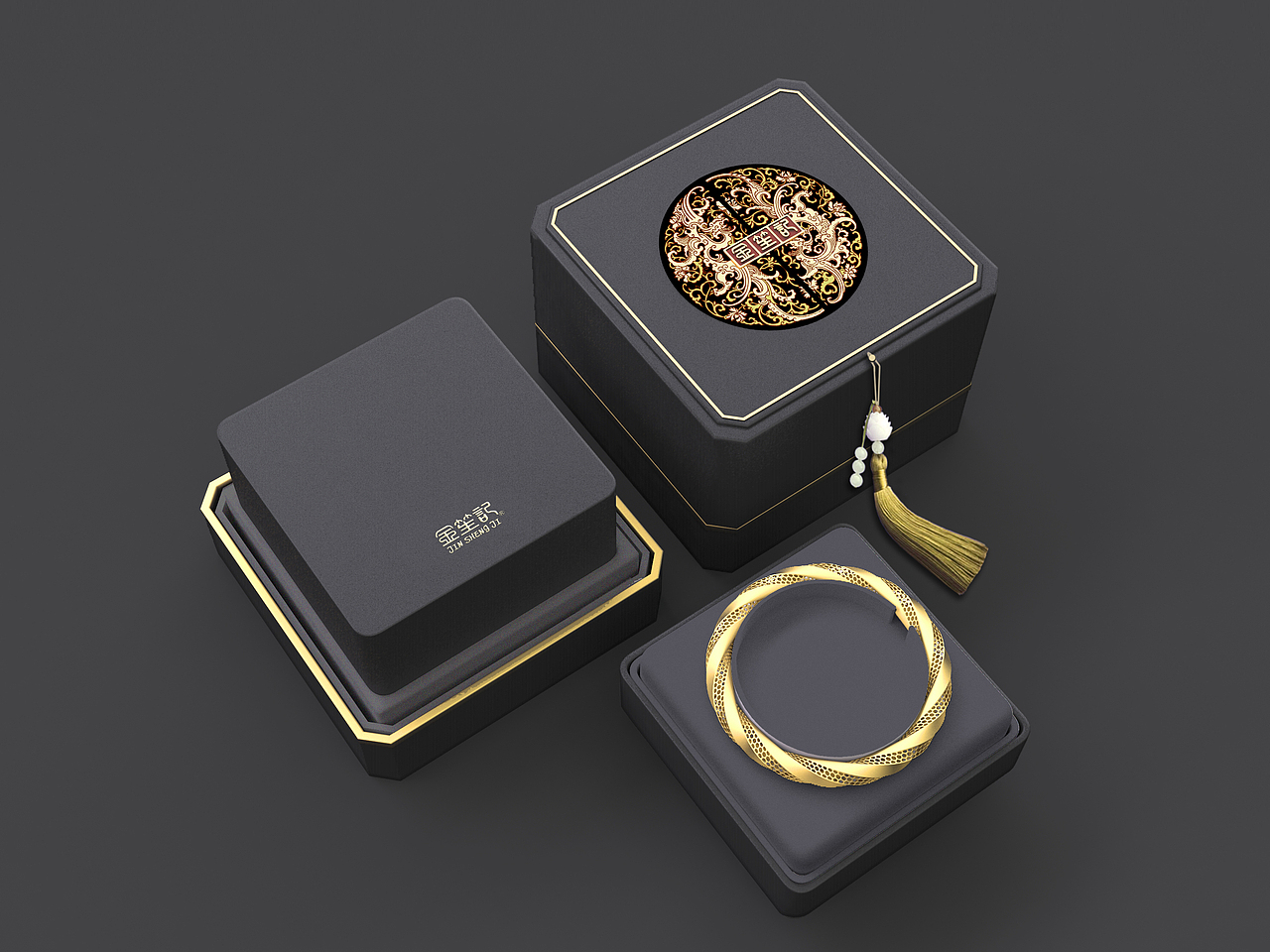 古法金首飾盒（圖ZMTk4MzI1MDY0） - 包裝 - 站酷設計師陳列包裝設計原創(chuàng)素材 - 站酷ZCOOL