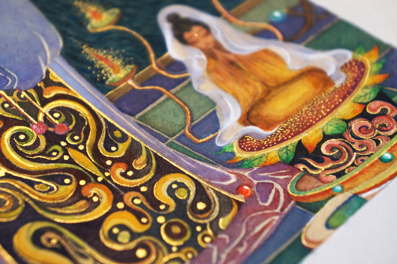 《浮浪行.邪见》 白中南颜彩-人川集（图ZMjQ3MjIwNDQ4） - 艺术插画 - 站酷设计师白中南原创素材 - 站酷ZCOOL