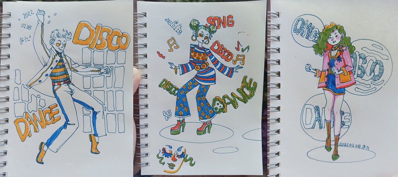 28天速写打卡:第三周——DISCO