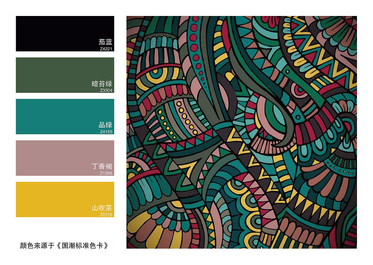 苗族服装纹样色彩（图ZMjgxNTUyNDk2） - 海报 - 站酷设计师色彩通原创素材 - 站酷ZCOOL