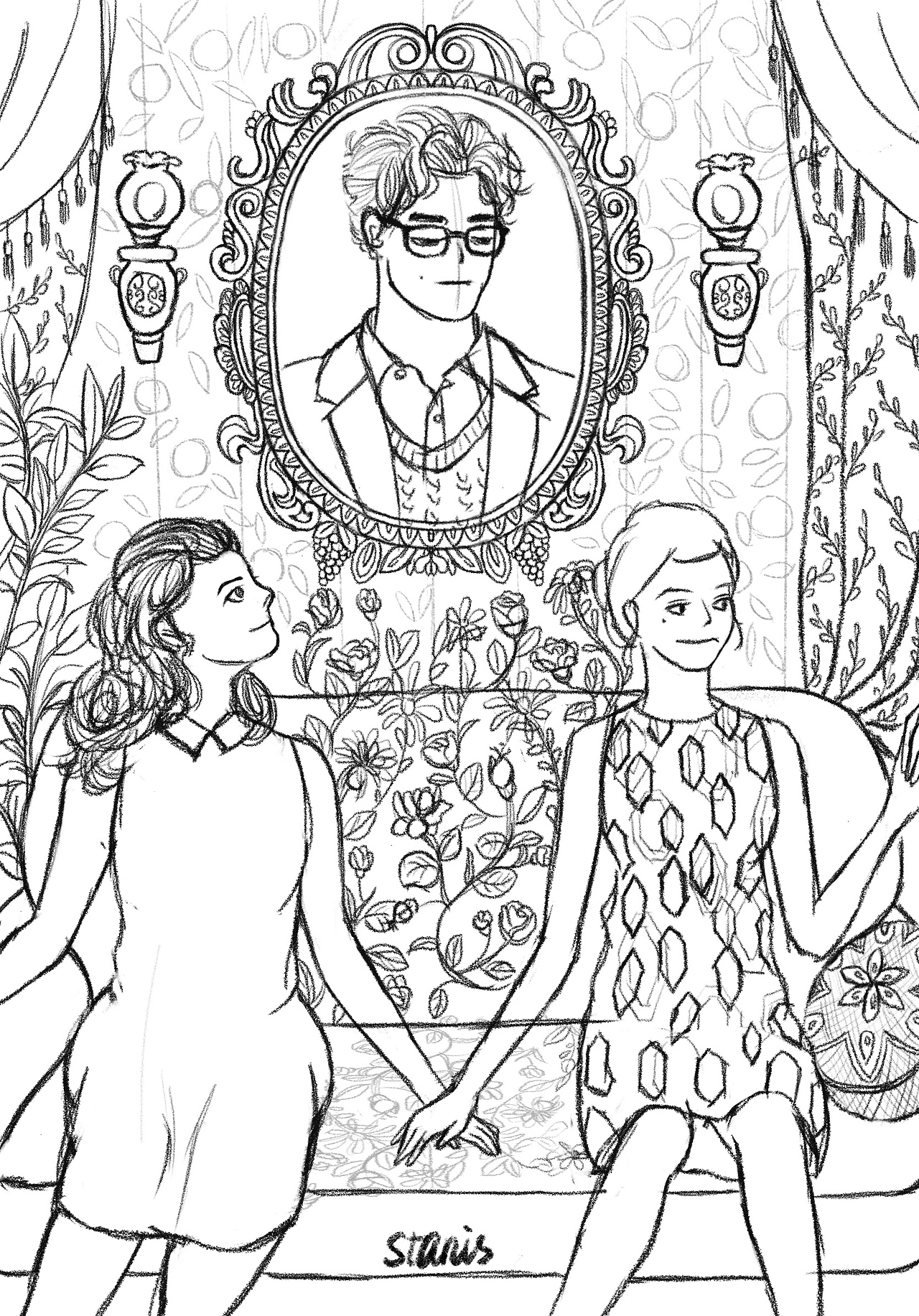 《我的天才女友》原创插画（图ZMzAwMjA4MjU2） - 创作习作 - 站酷设计师Stanis原创素材 - 站酷ZCOOL