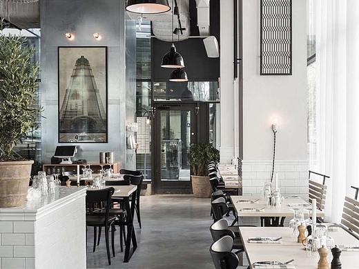 成都餐厅装修实景图_黑白极致的简约美|成都餐厅装修