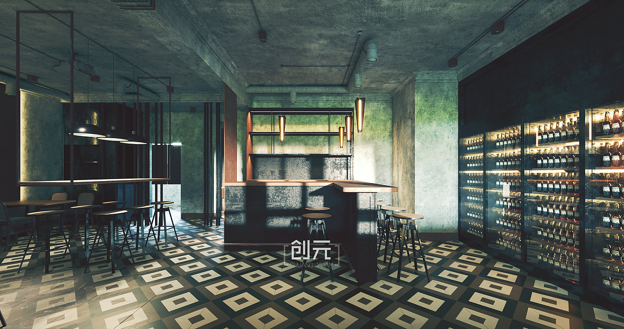 [工业/港式·小酒吧] · 创元工作室（图ZMTg2MTkyODA0） - 家装设计 - 站酷设计师创乂元视觉设计原创素材 - 站酷ZCOOL
