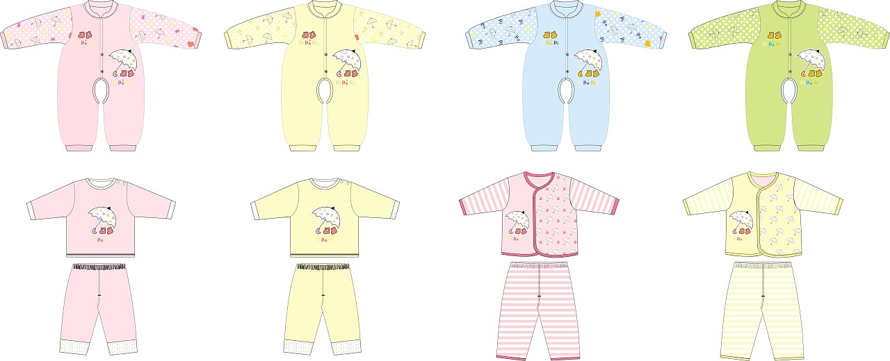 婴幼内衣设计（图ZNTI1MzE1ODQ=） - 休闲/流行服饰 - 站酷设计师书女设计原创素材 - 站酷ZCOOL