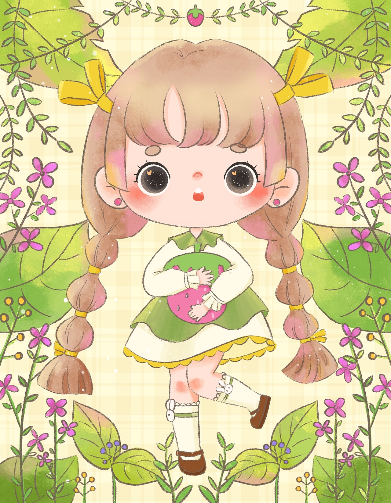 Q版花与小孩（图ZMjkzOTYwMjMy） - 儿童插画 - 站酷设计师溜溜酱原创素材 - 站酷ZCOOL