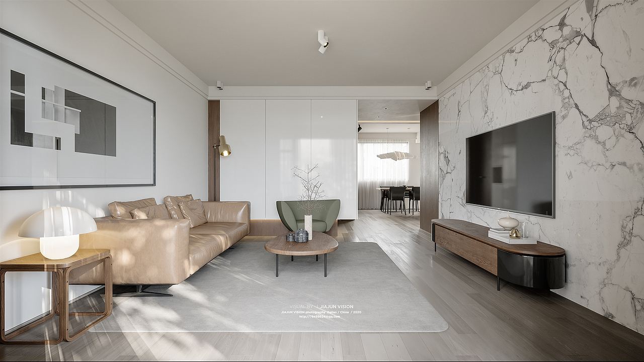 两套现代北欧风格效果图表现（图ZMjQwOTI4Nzk2） - 家装设计 - 站酷设计师蟹老板丶原创素材 - 站酷ZCOOL