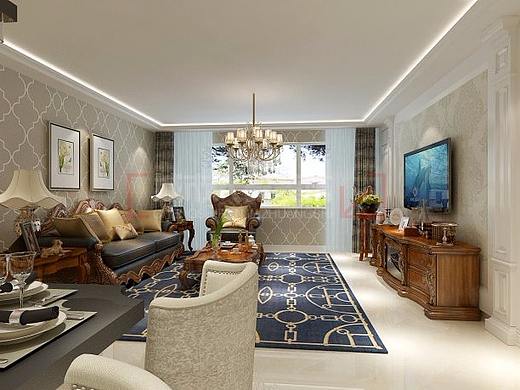 滨州城市人家| 德坤华府130简美风格装饰装修设计效果