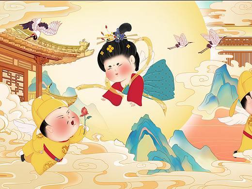 国风插画（长生殿）（个人主页-ZNDQ1MTk4NDQ=） - 商业插画 - 站酷设计师小唐同学tt原创素材 - 站酷ZCOOL