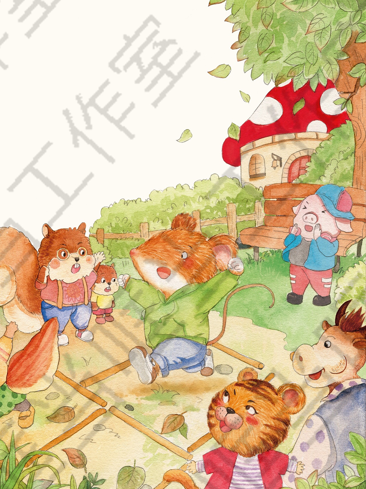 工作室绘本作品19(手绘水彩绘本)