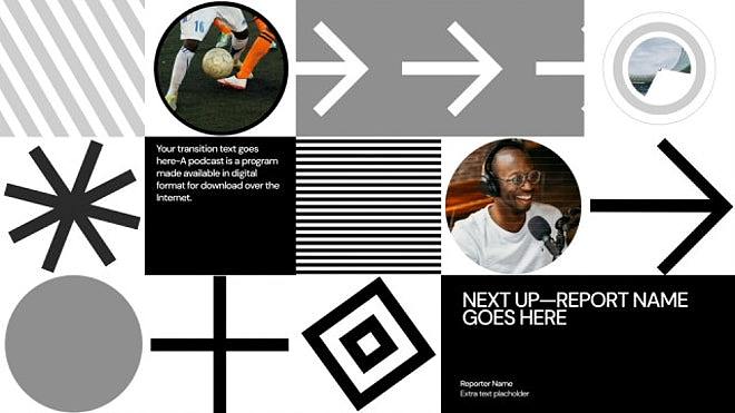 AE模板 | 创意排版设计标题图形动效动画片头展示开场