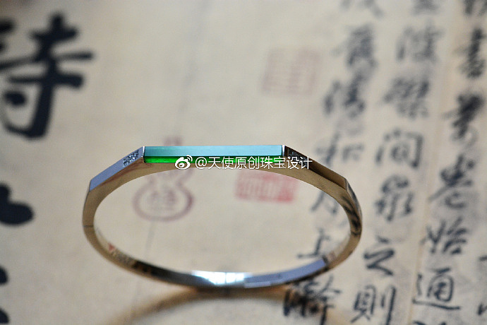 天使原创之翠上佳美新品——几何系手镯