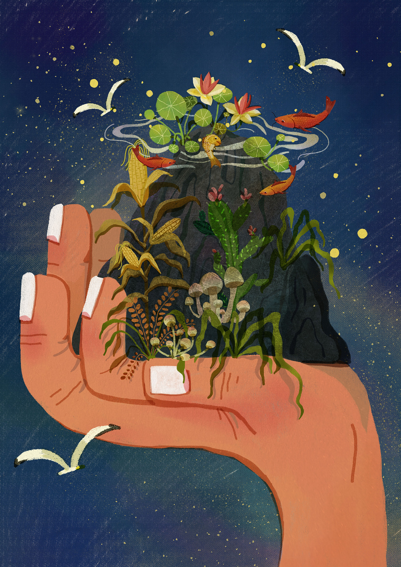 万物生长|插画|商业插画|pyy00 - 原创作品 - 站酷 (zcool)