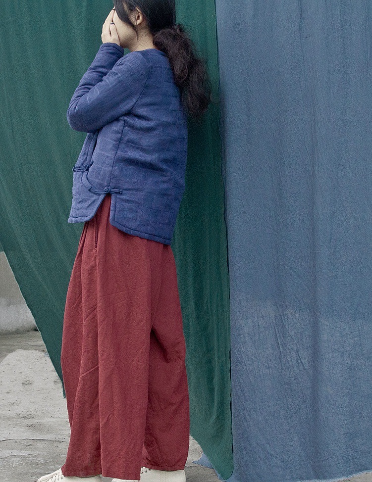 【向日葵记忆】棉麻秋冬款盘扣棉衣（图ZMzc5MjQ3MTY=） - 休闲/流行服饰 - 站酷设计师王善斌原创素材 - 站酷ZCOOL