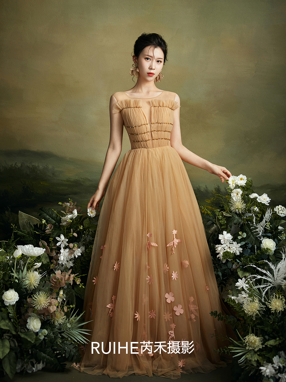 私藏一缕经典的浪漫,温柔复古油画婚纱照
