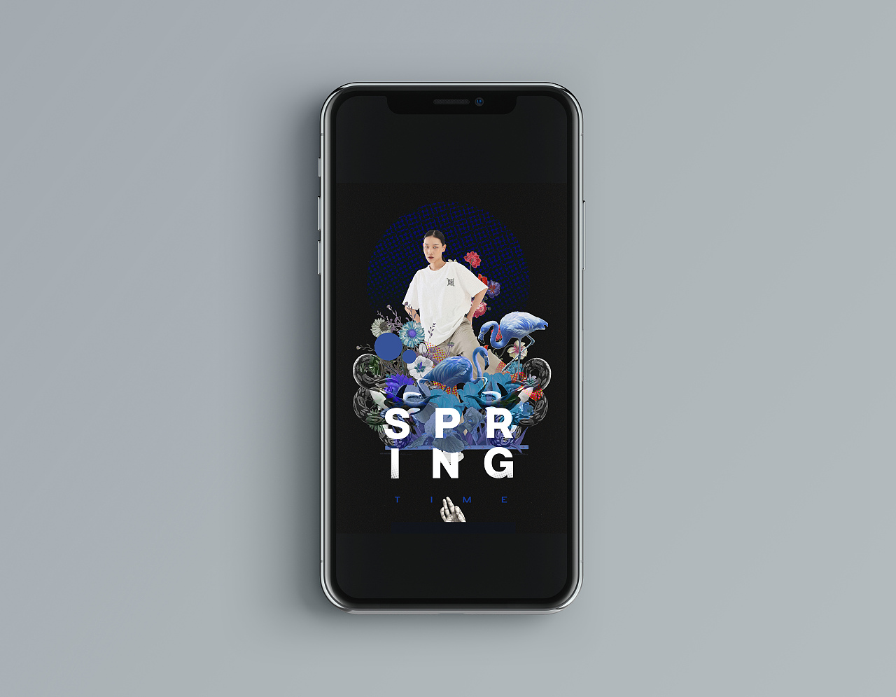 SPRING//国潮手机端小海报（图ZMTY2OTUzMDEy） - 海报 - 站酷设计师鹤杨原创素材 - 站酷ZCOOL