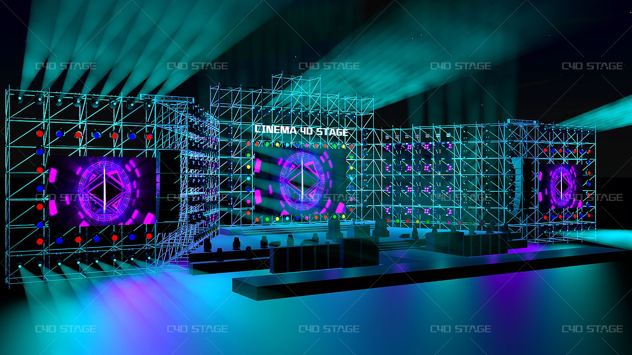 5举报收藏分享原创作品三维场景演出电音节舞美设计张壹易张壹易yoo