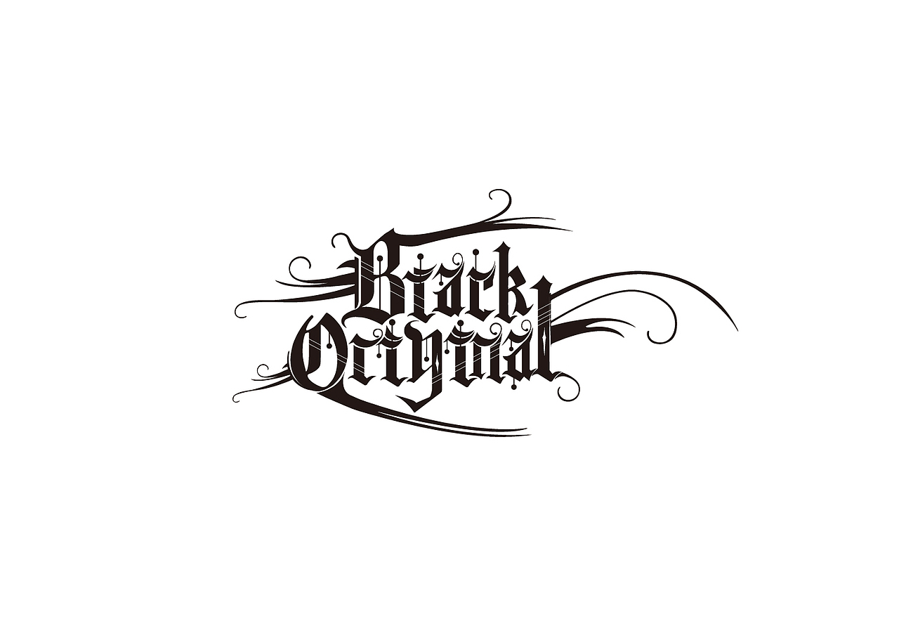 《BLACK ORIGINAL》字体logo设计
