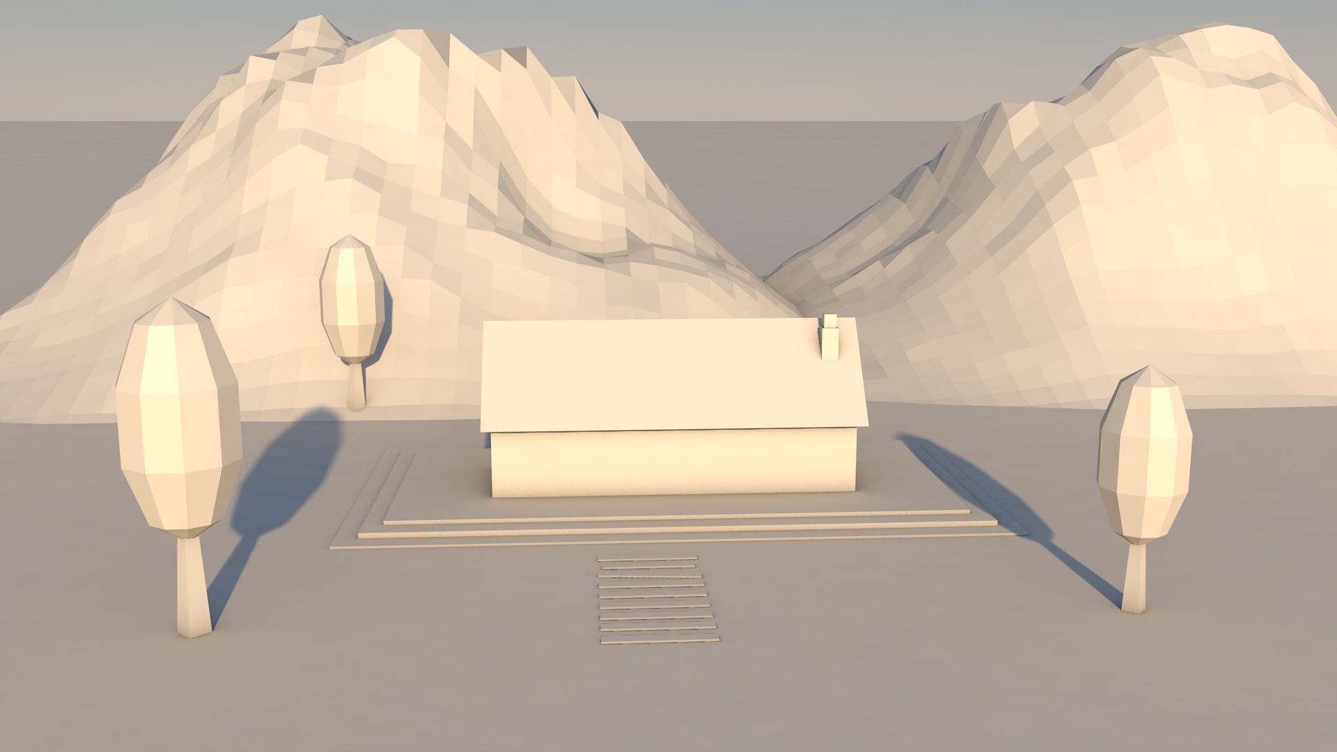 练习2:低面风景建模