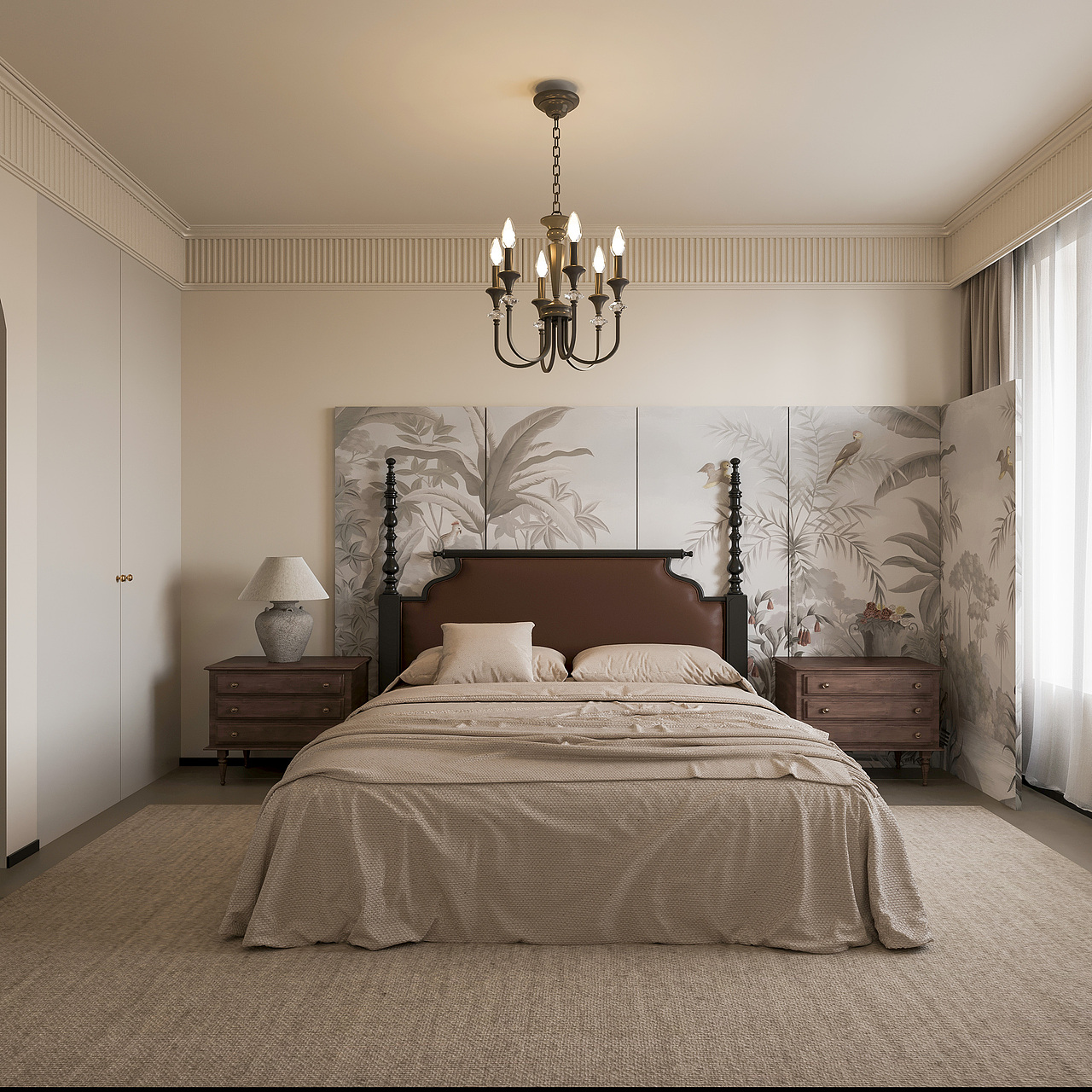 异地设计｜淄博悦府｜法式复古风（图ZMzcxNDIxNzk2） - 家装设计 - 站酷设计师栖隐空间设计原创素材 - 站酷ZCOOL