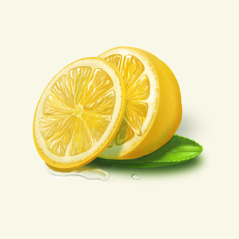 柠檬,感觉被我画烂了,再也画不下去了,就这样收工了……