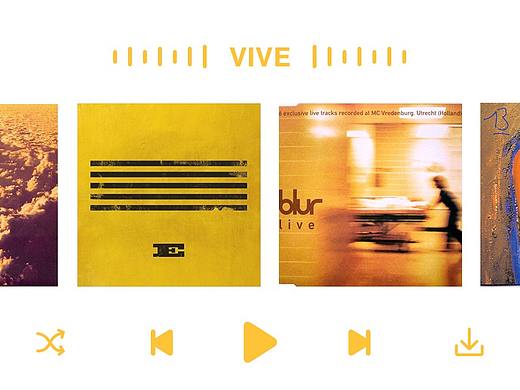 VIVE MUSIC APP DESIGN