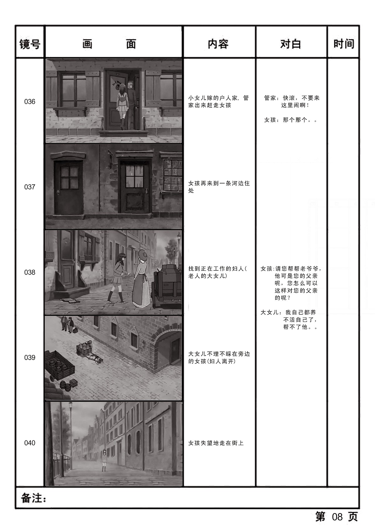 分镜头脚本练习