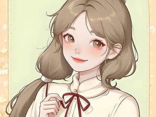 一组治愈温柔的女生头像