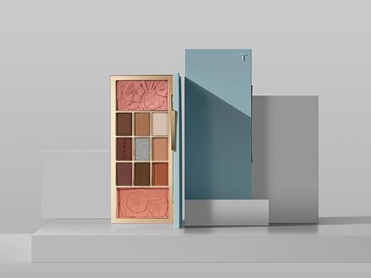 TIMAGE彩棠青瓷系列彩妆点彩琉纹眼颊盘