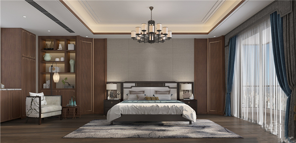 新中式|300平米常州得园别墅装修案例