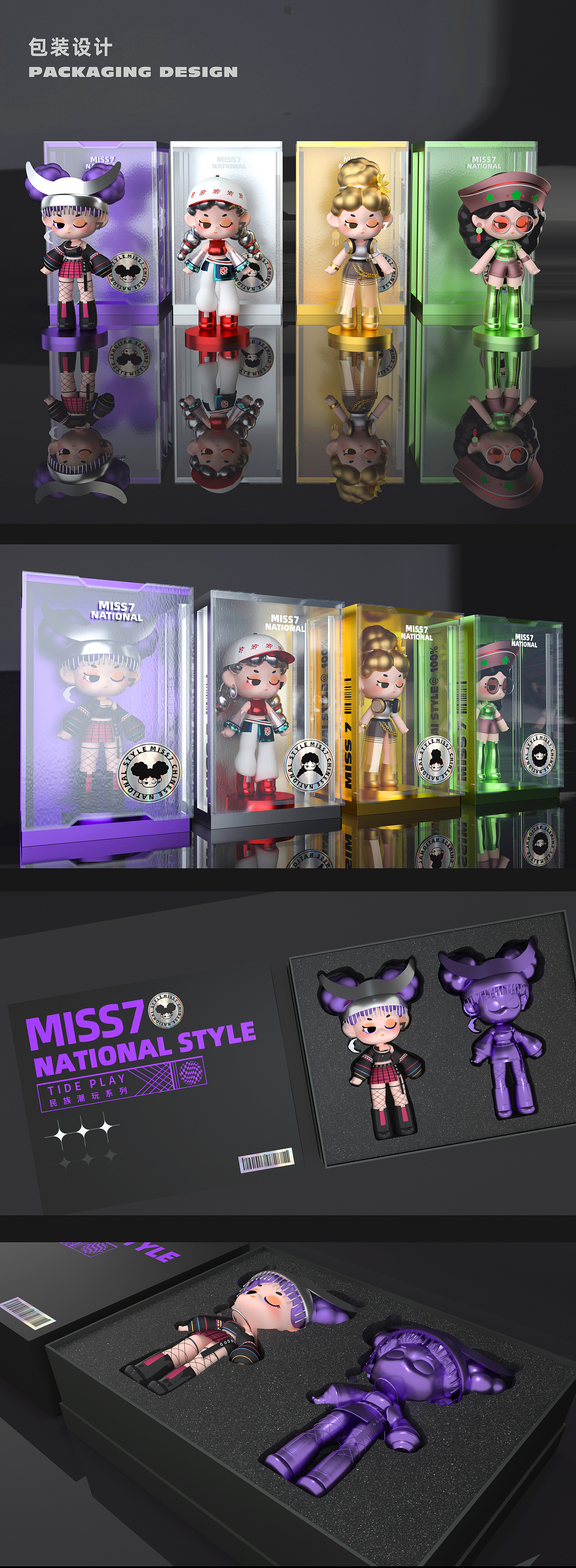 MISS7的民族STYLE— IP形象潮玩设计（图ZMjg3NTkxNTE2） - IP形象 - 站酷设计师晶晶郭777原创素材 - 站酷ZCOOL