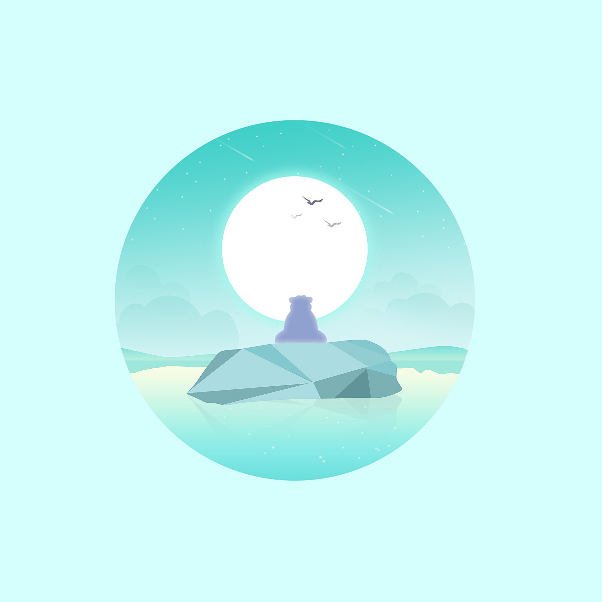 渐变色图形绘制一组