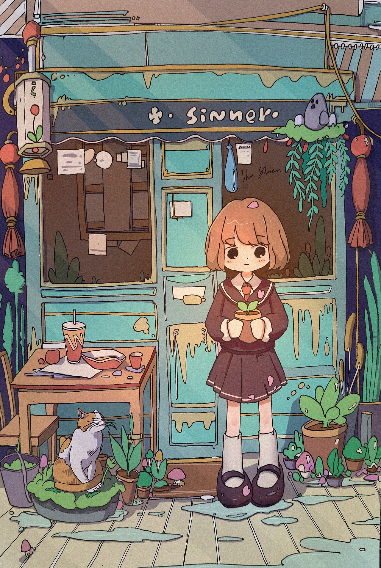 插画场景（图ZMjA0OTA5Nzk2） - 绘本 - 站酷设计师Sinner233原创素材 - 站酷ZCOOL