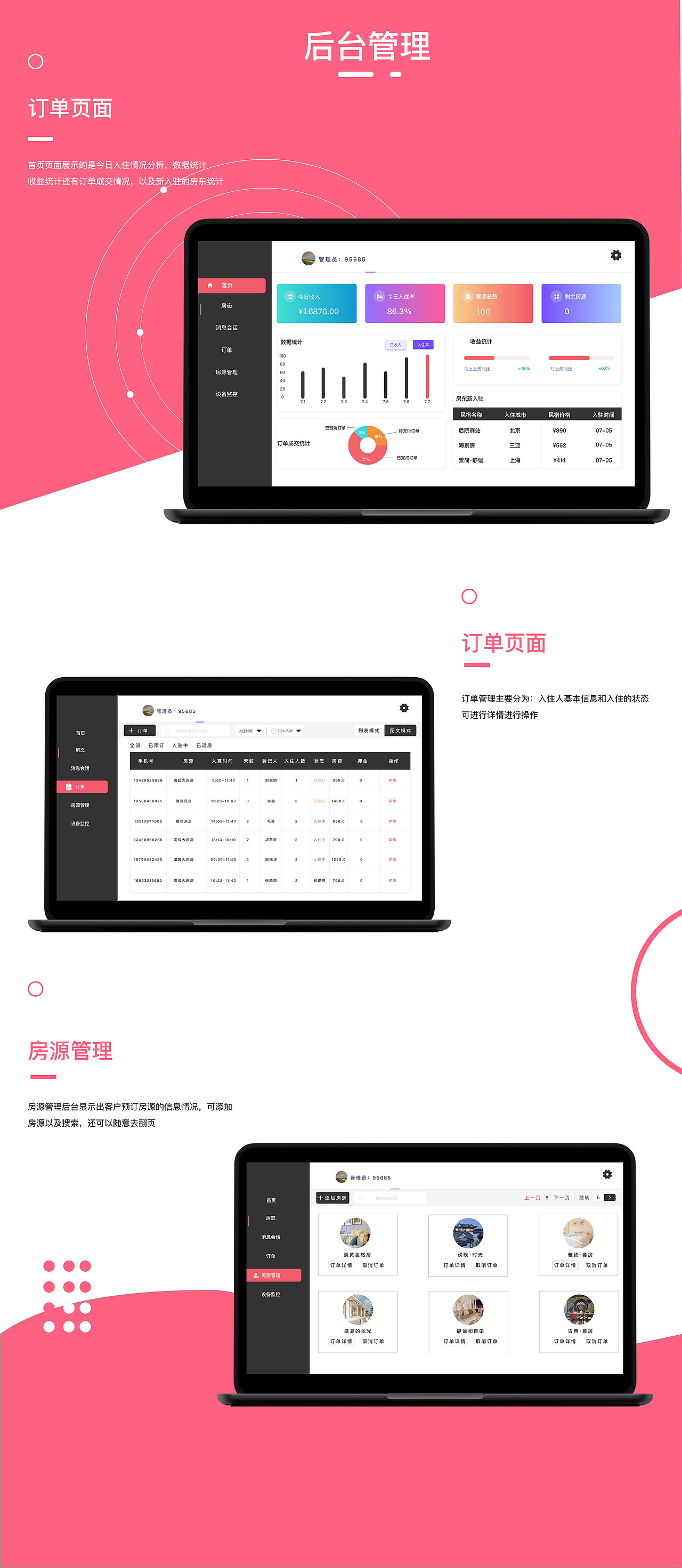 旅游民宿类—小猪民宿redesign（图ZMjU4OTI3MjE2） - APP界面 - 站酷设计师苏慕白原创素材 - 站酷ZCOOL